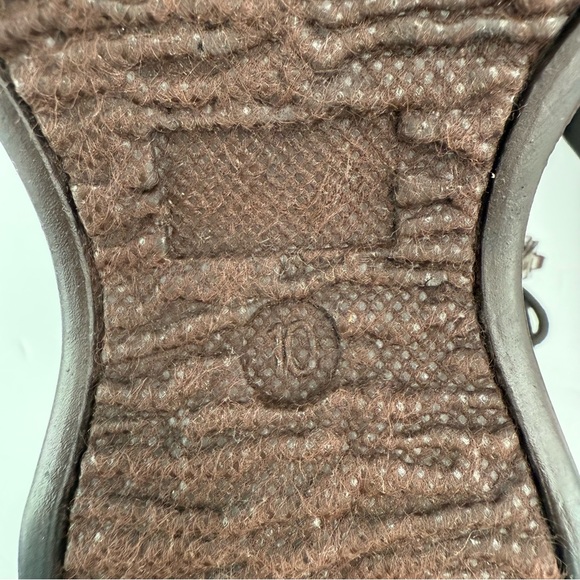 Vintage Y2K L.e.i. size 10 Women’s Brown Faux Suede Fur Trim Winter Wedge Boots - Picture 8 of 9